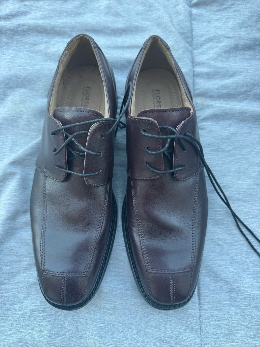 Florsheim Men's Brown Leather Lace-Up Dress Shoes